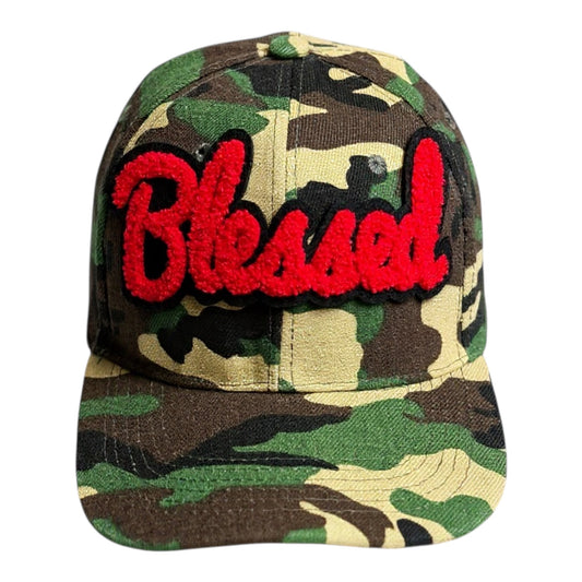 Blessed Camouflage Print Baseball Cap Red Stylish Hat Reanna’s Closet 2