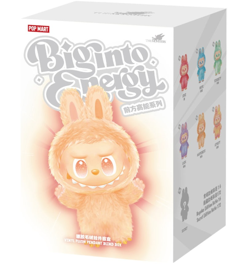 Pop Mart Labubu The Monsters Big into Energy Series Vinyl Plush Pendant Single Blind Box Riverside Print Lab