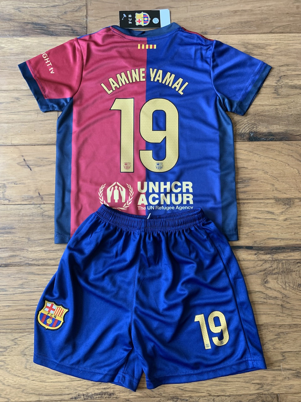 Lamine Yamal Barcelona Soccer Jersey Kids Toddler & Youth Sizes CustomKiddos.com