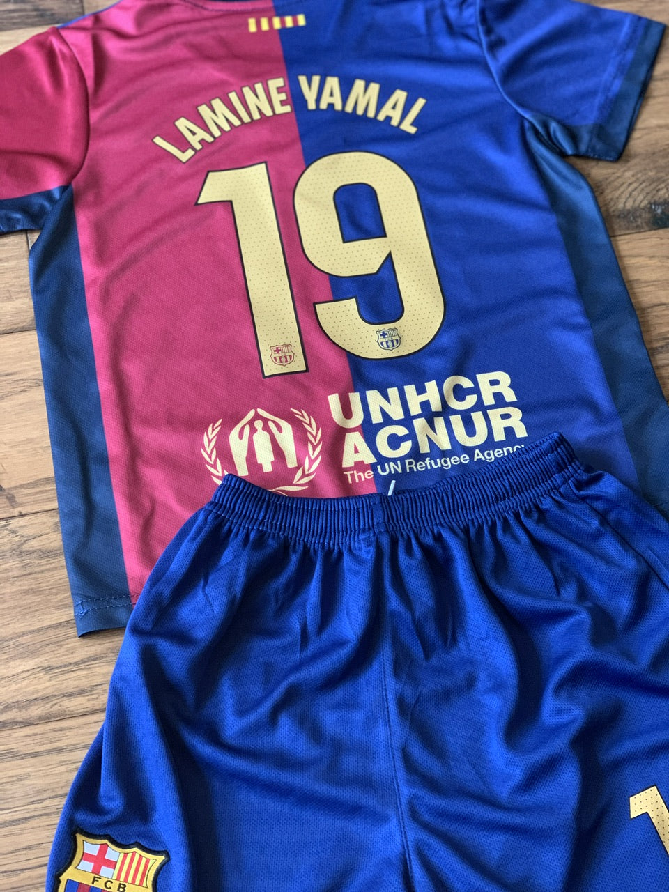 Lamine Yamal Barcelona Soccer Jersey Kids Toddler & Youth Sizes CustomKiddos.com