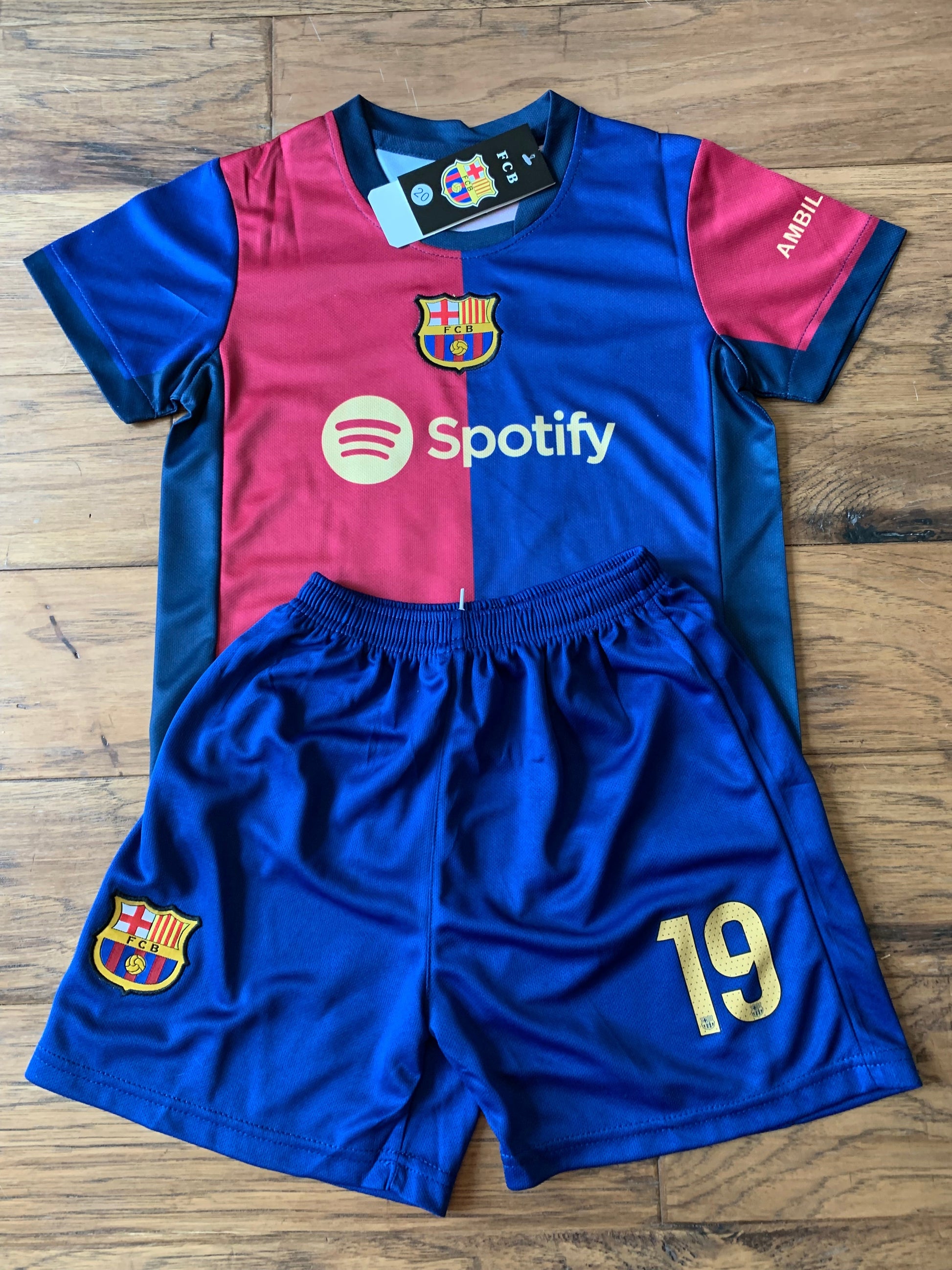 Lamine Yamal Barcelona Soccer Jersey Kids Toddler & Youth Sizes CustomKiddos.com