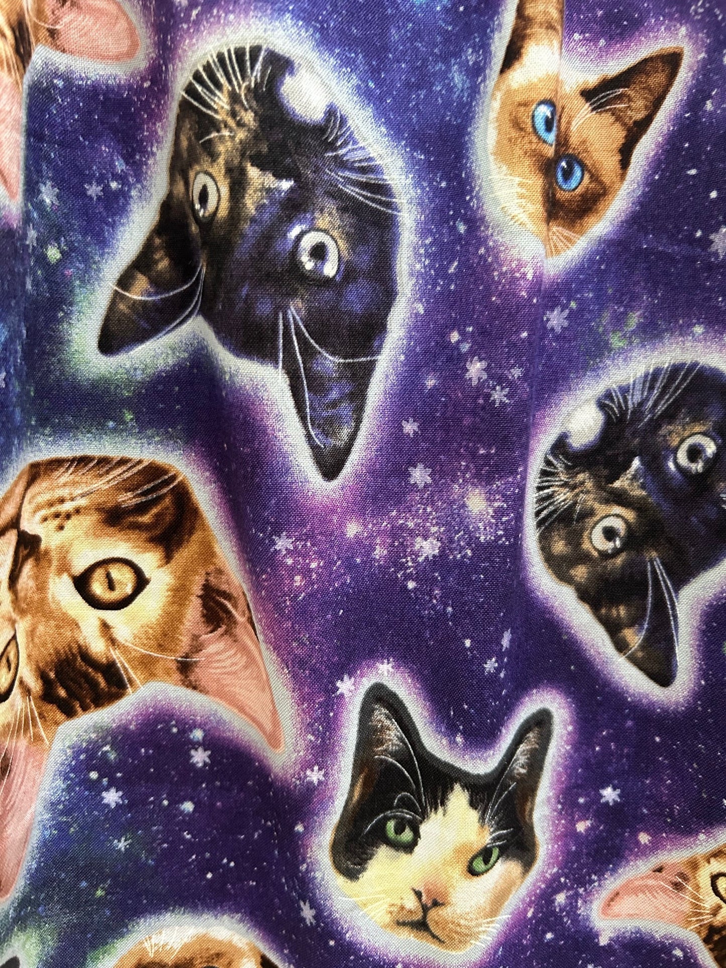 Galaxy Cats Shorter Length Fit & Flare Dress - Small Only! Retrolicious