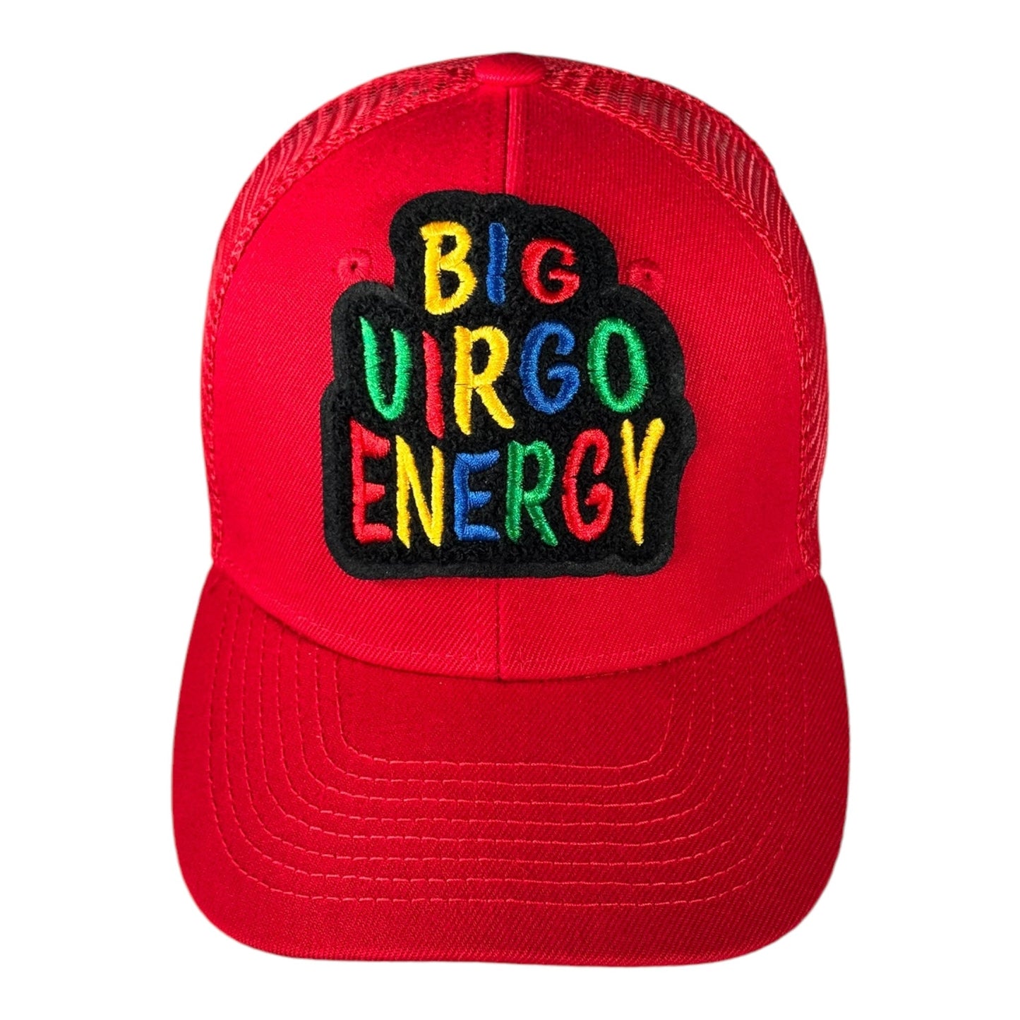 Big Virgo Energy Trucker Hat Red Multi Adjustable Style Reanna’s Closet 2