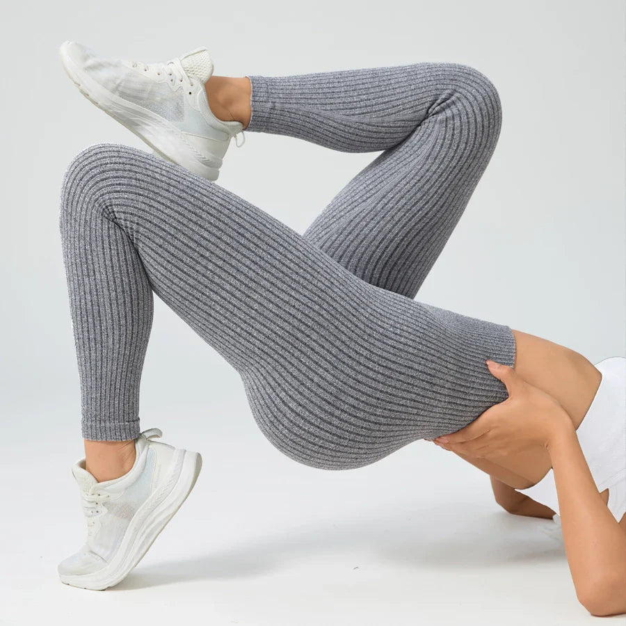 Seamless Tummy Control Yoga Leggings THRIXINE