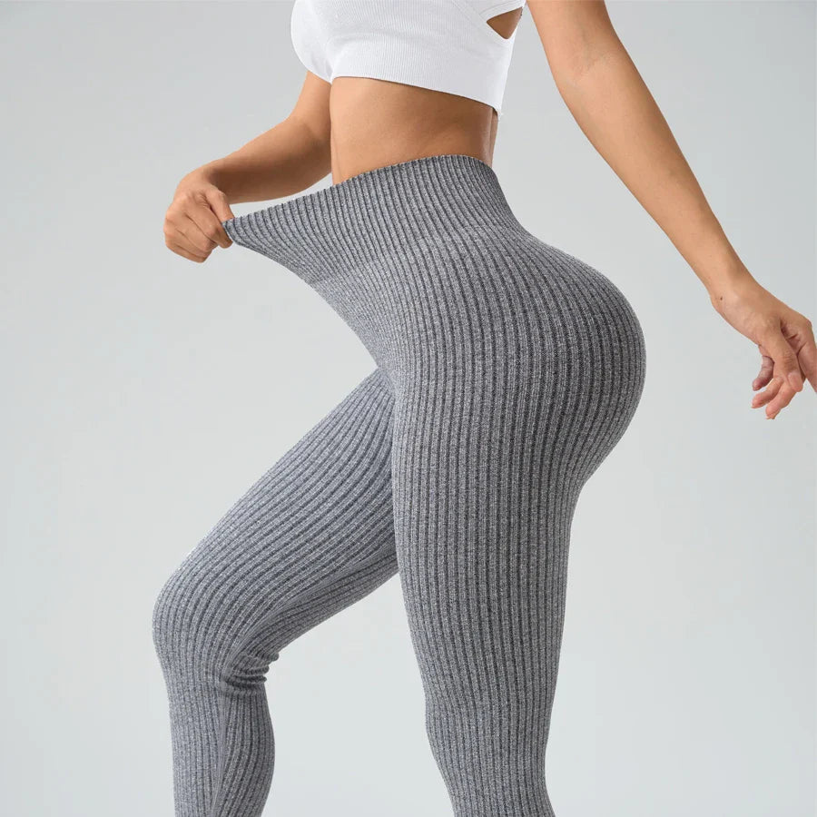 Seamless Tummy Control Yoga Leggings THRIXINE