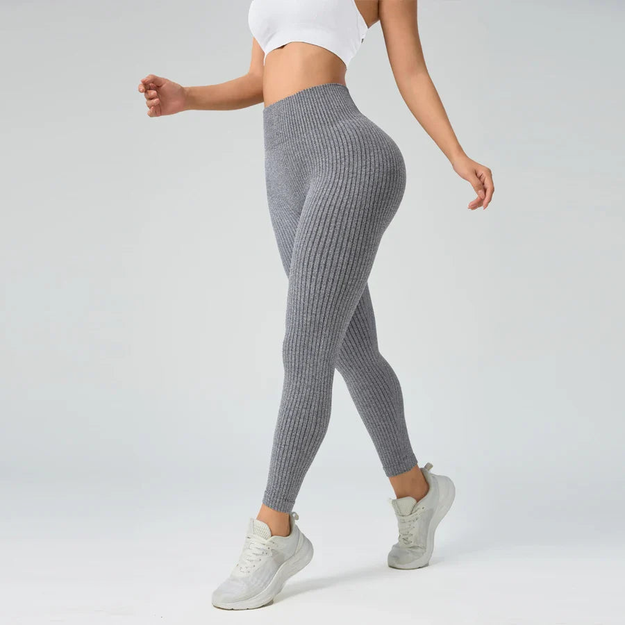 Seamless Tummy Control Yoga Leggings THRIXINE