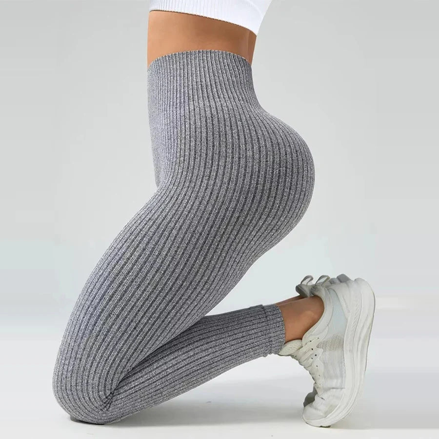 Seamless Tummy Control Yoga Leggings THRIXINE