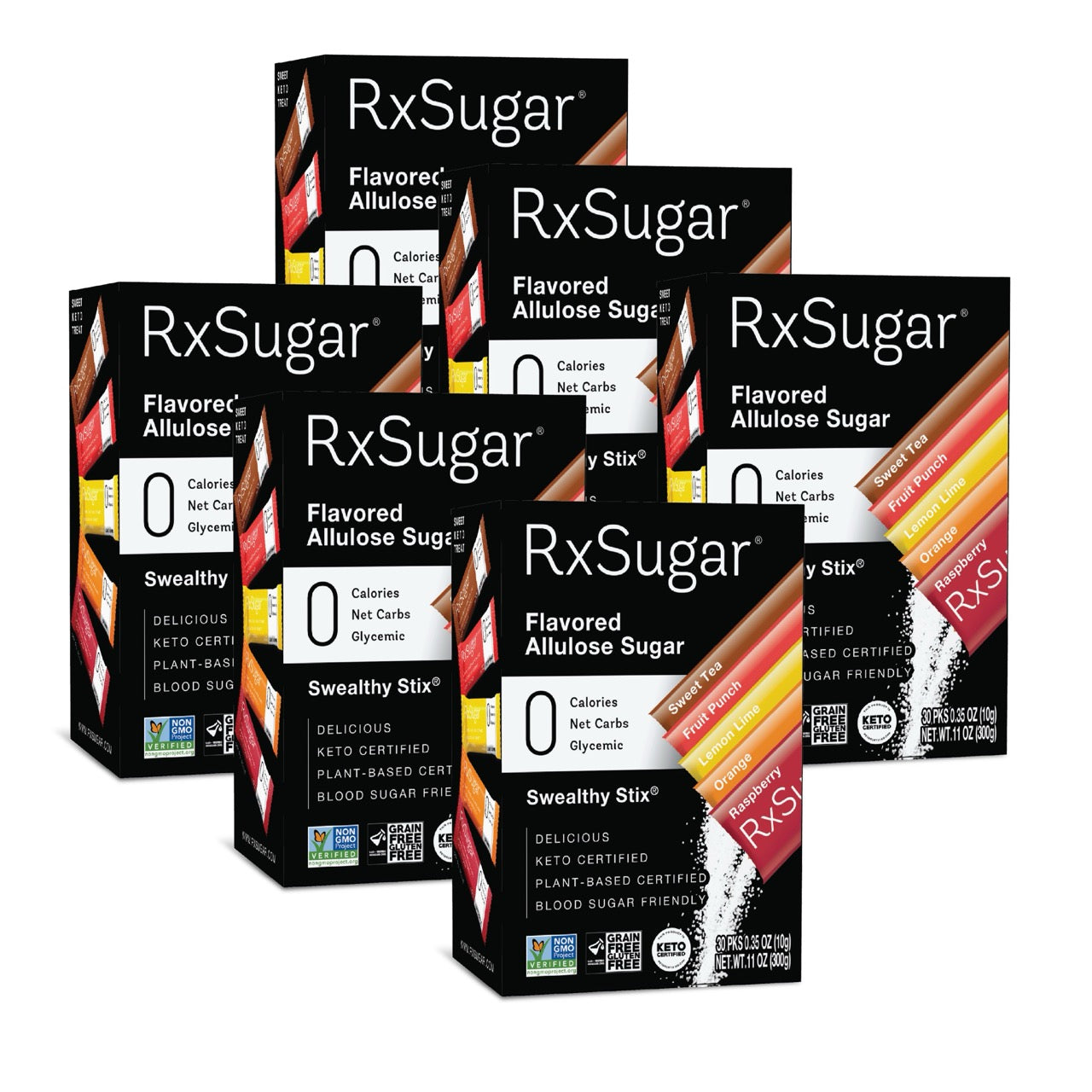 RxSugar Flavored Allulose Sugar Swealthy Stix RxSugar®