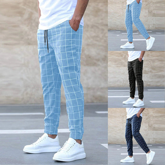 Fashion Plaid Print Pants Drip Haven