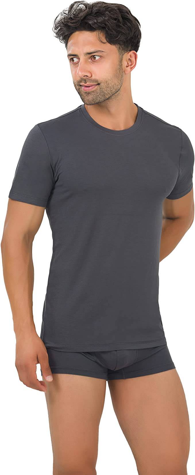Men's Bamboo Crew Neck Undershirts (3-Pack) Bambooven
