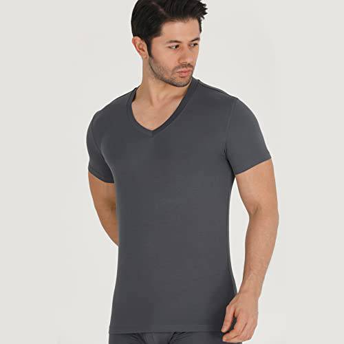 Men's Bamboo V-Neck Undershirt (3 Pack) Bambooven