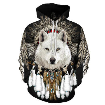 Men's Casual Loose 3D Digital Printed Hoodie Drip Haven