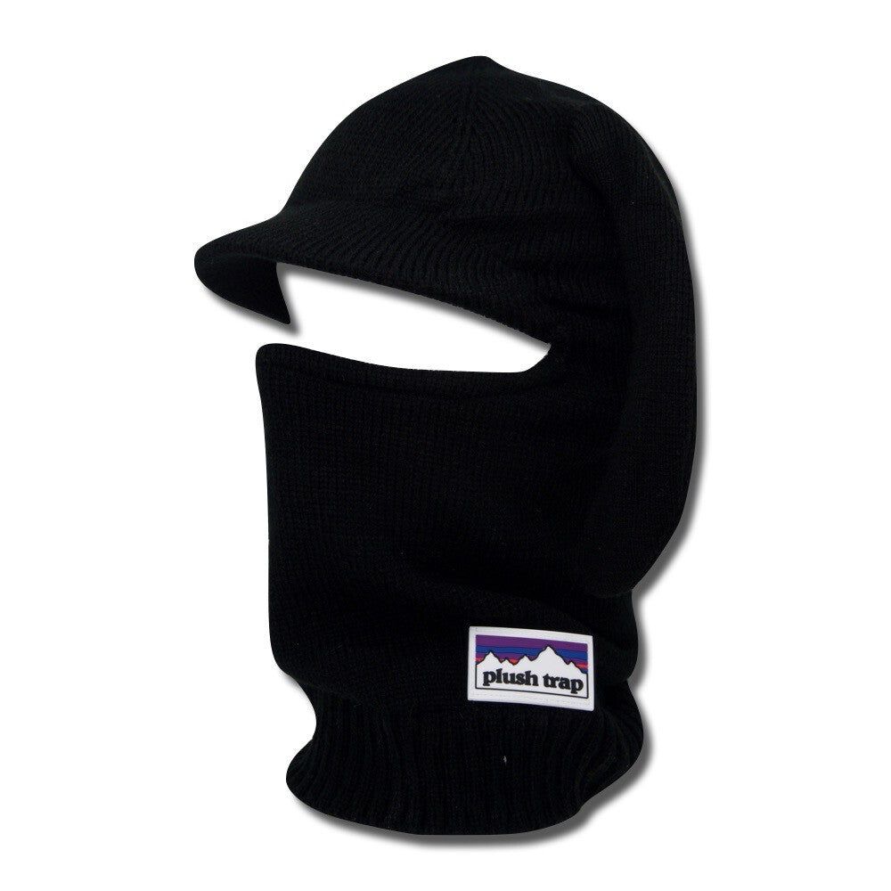 Black Brim 1-Hole Balaclava | Sleek and Functional Winter Accessory plushtrap