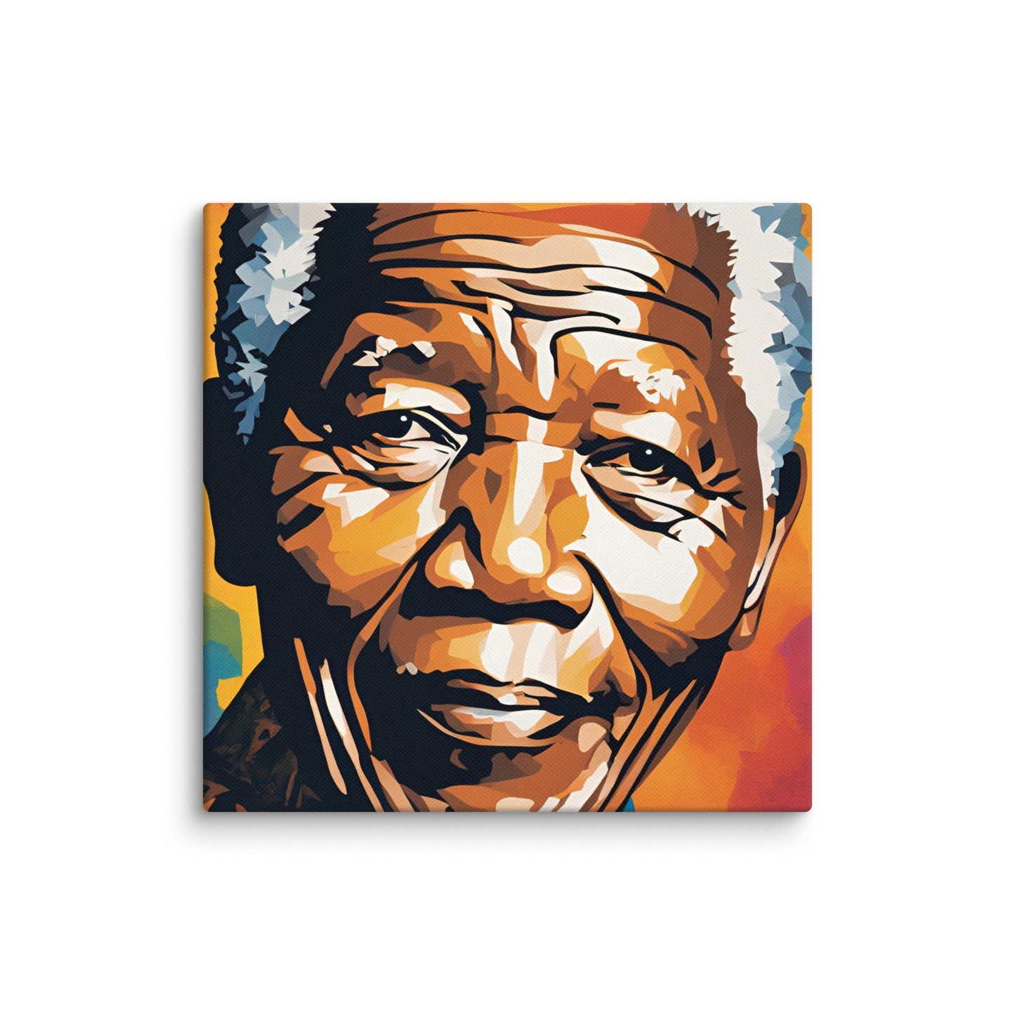 Nelson Mandela Portait on Canvas MECHANOID LABS
