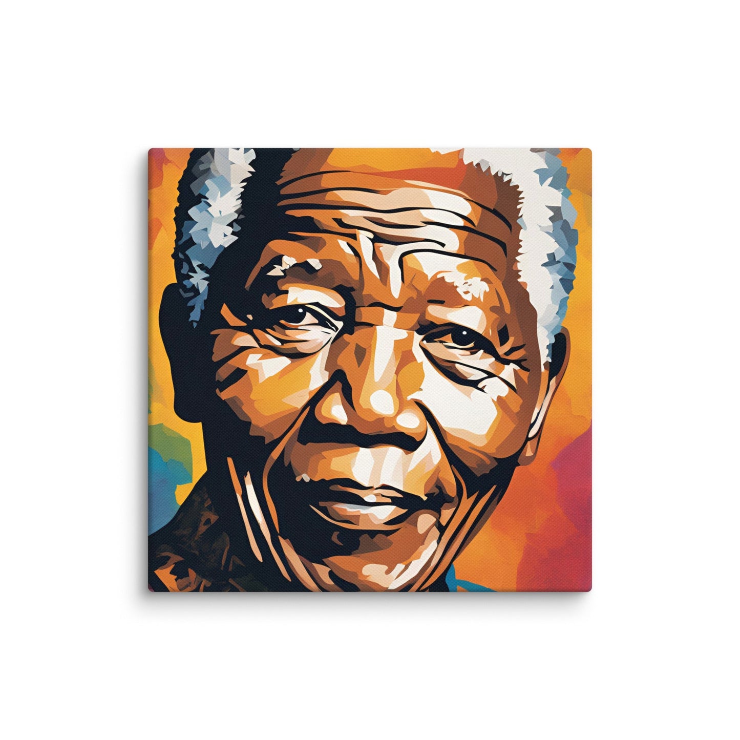 Nelson Mandela Portait on Canvas MECHANOID LABS