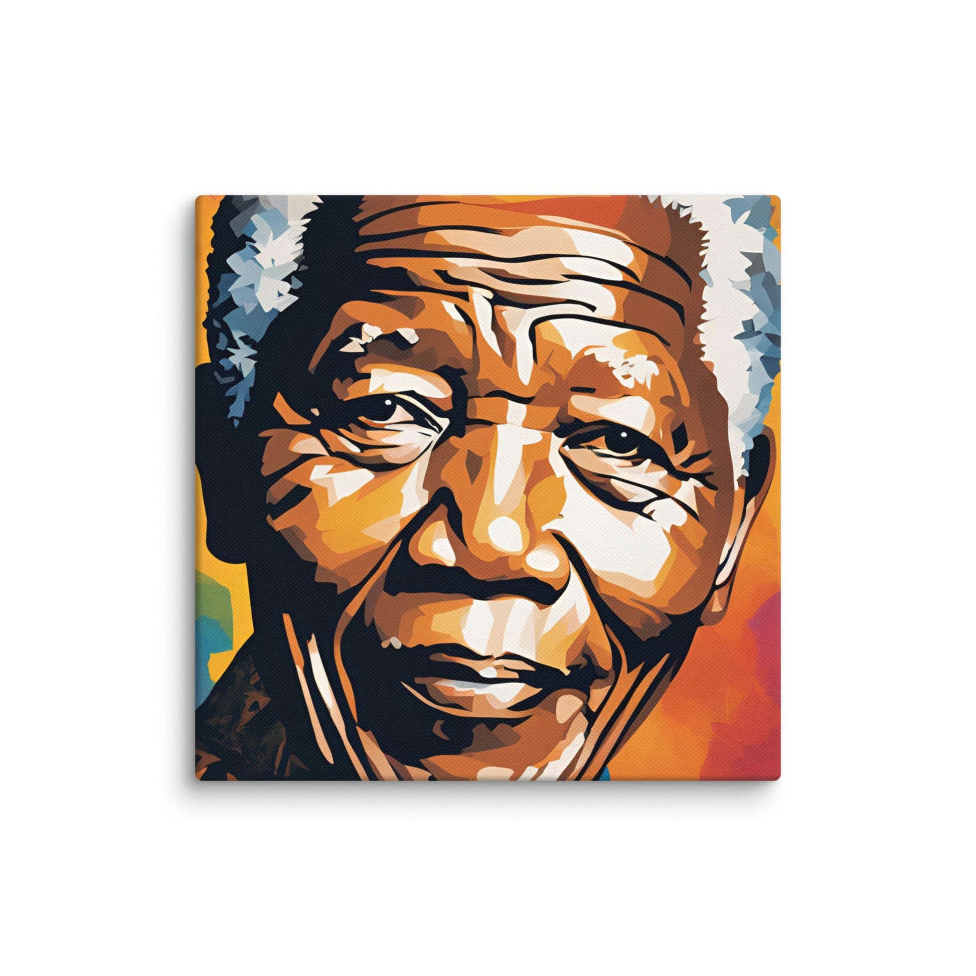 Nelson Mandela Portait on Canvas MECHANOID LABS