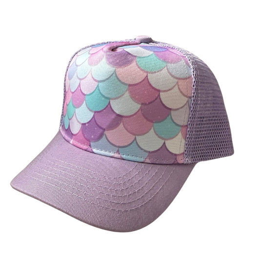 Mermaid Trucker Hat - Adult Wild Child Hat Co