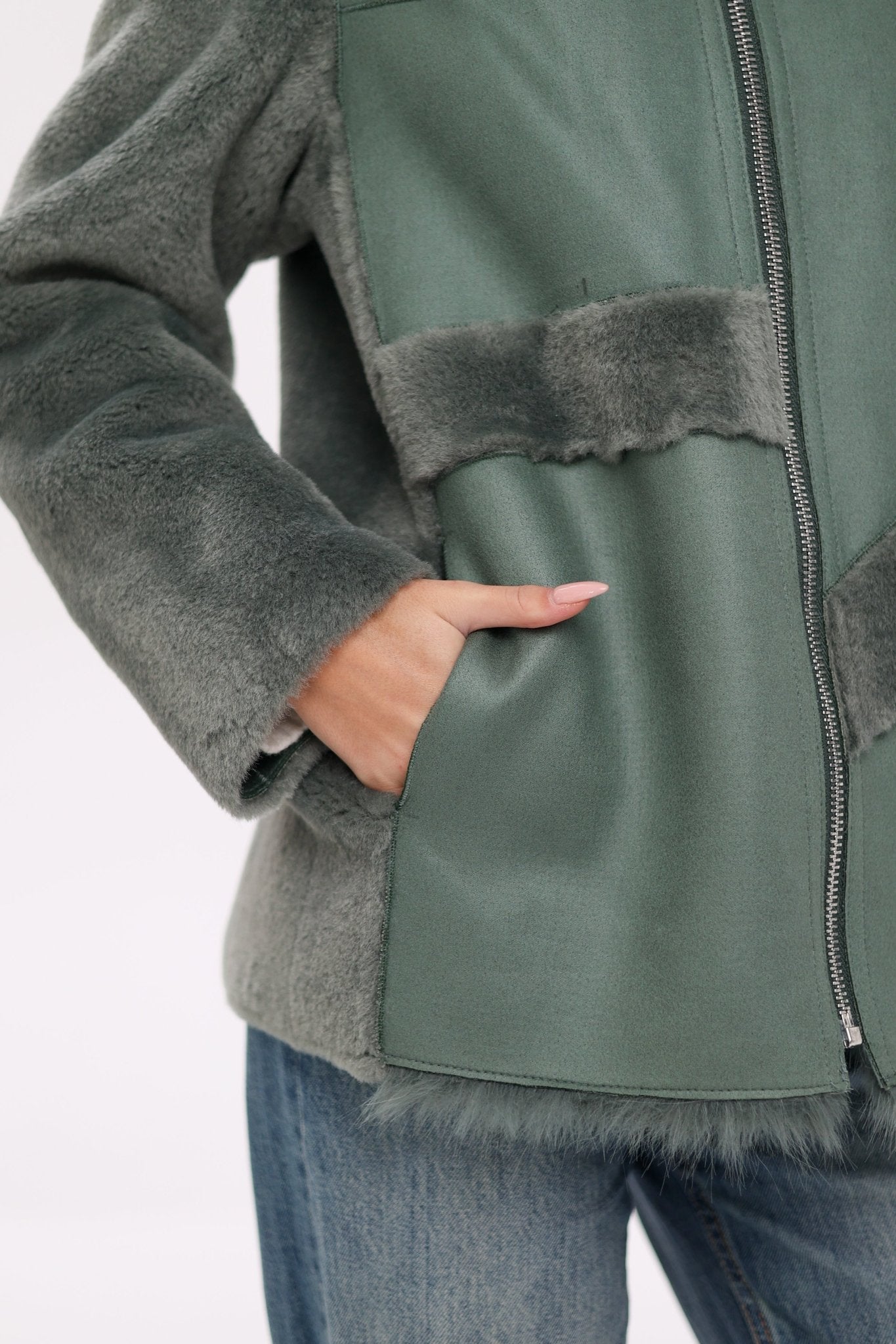 ⇆ Reversible Hooded Wool Blend Jacket - International Shopping
