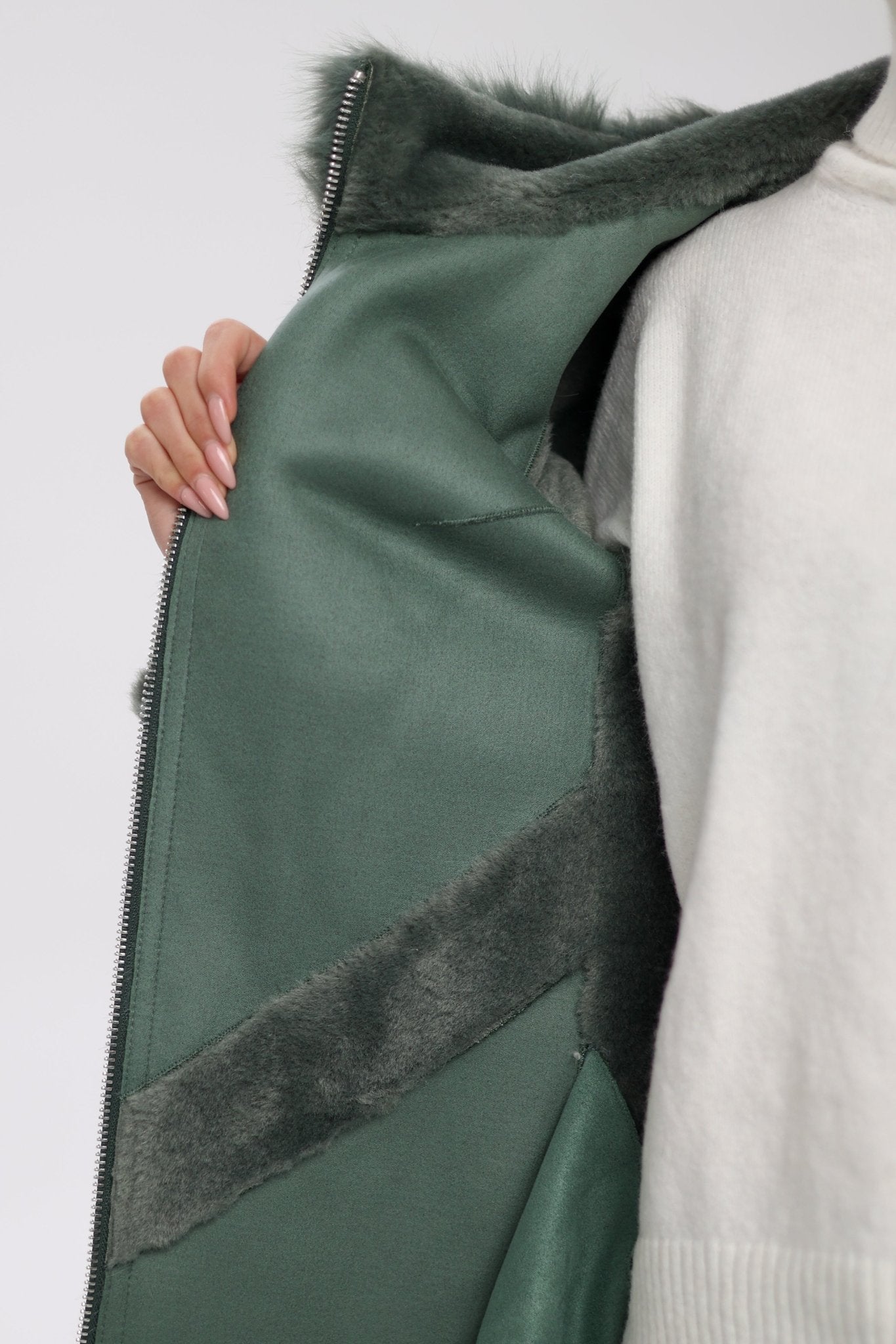 ⇆ Reversible Hooded Wool Blend Jacket - International Shopping