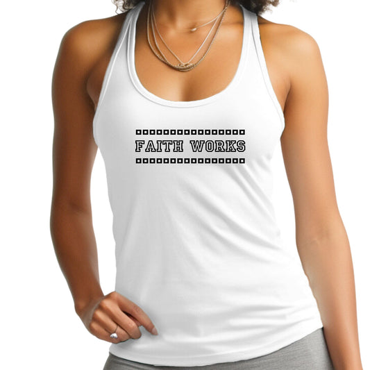 Faith Works Women's Fitness Tank Top Pebble’s Printables